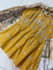 Lawn embroidered frock
