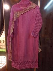 MAHRANI 3PC CHIFFON DRESS
