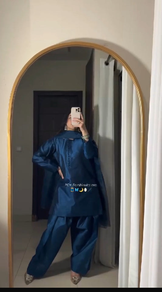 NEELI FARSHI SHALWAR
