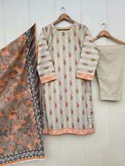 IERISH LAWN 3PC DRESS