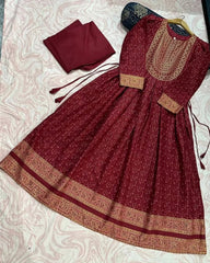 Lawn 2pc frock dress