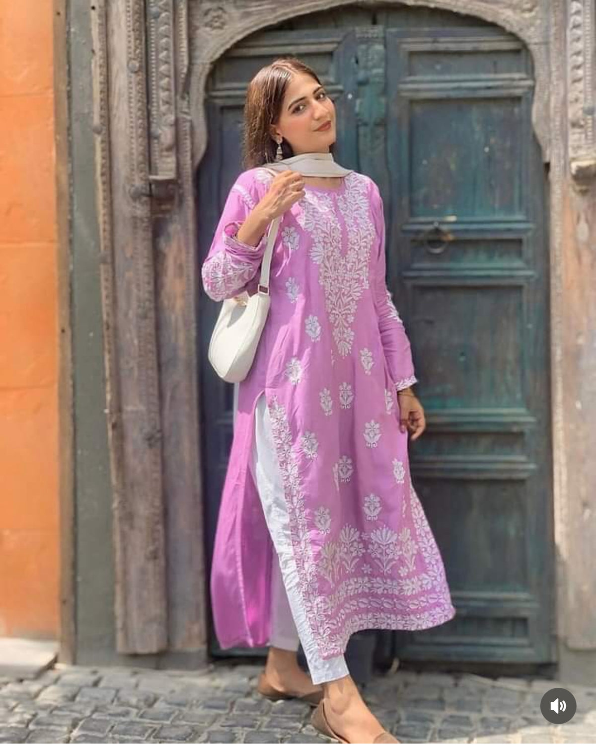 Indian chickan kari kurta