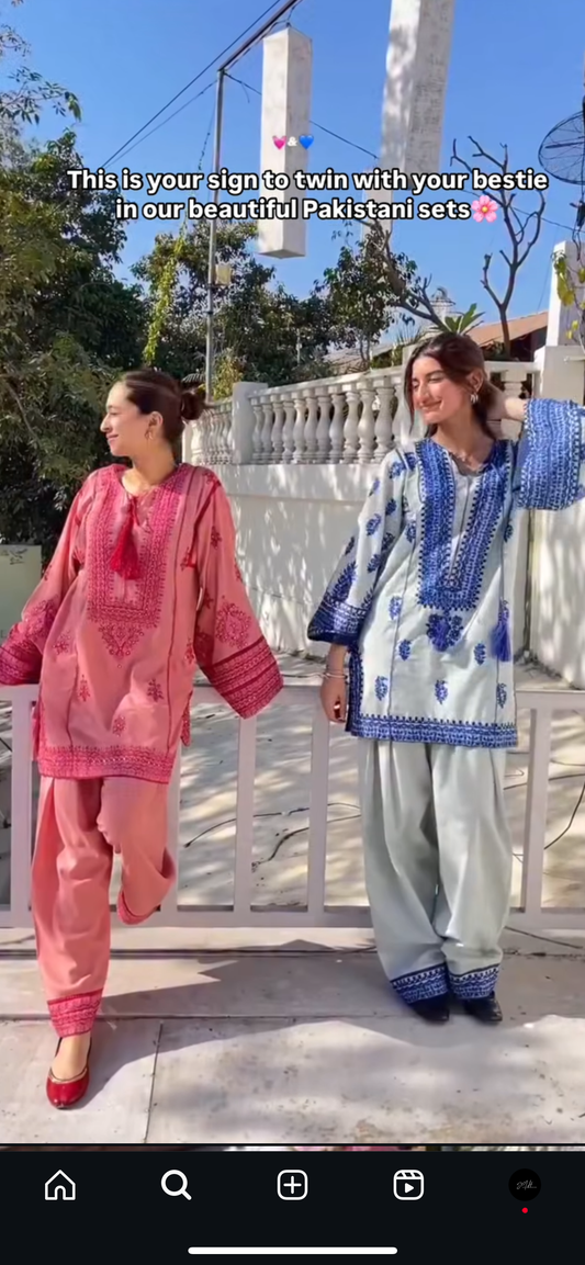 HUNZA EMBROIDERED SHALWAR SET