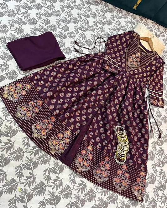 Lawn 2pc frock dress