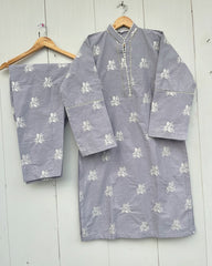 BASIC EMBROIDERED COORD SET