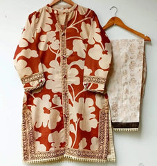 Jacquard lawn dress