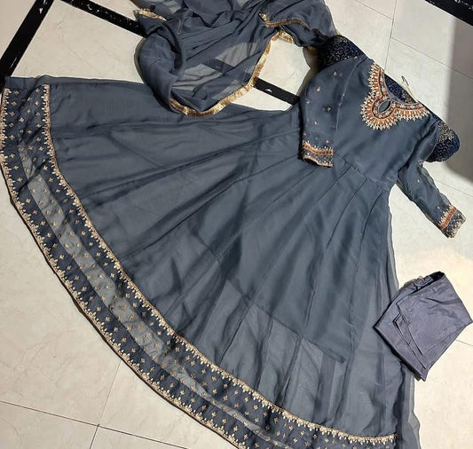 Chiffon maxi 3pc dress