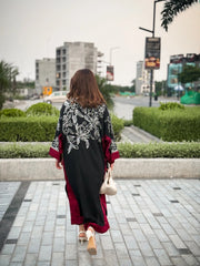 Silk kaftan with trouser