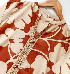 Jacquard lawn dress