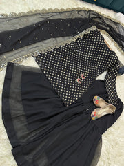 Chiffon Gharara Wedding Dress