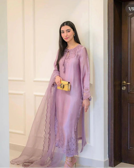 Luxury silk dress