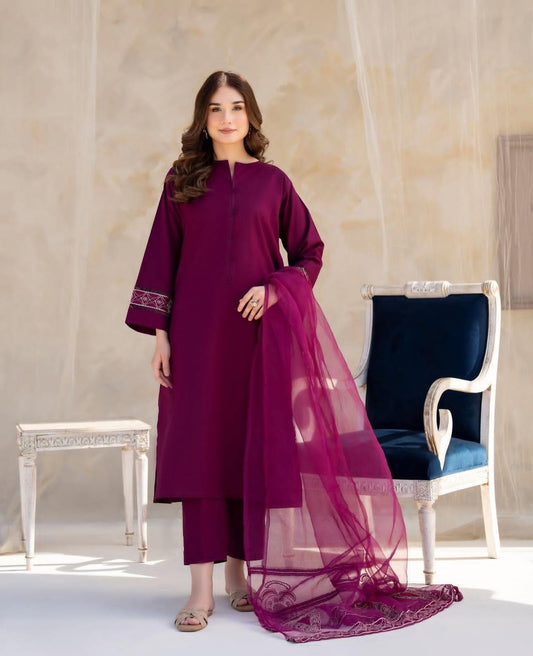 SARAH -3PC SMH Premium Lawn Collection