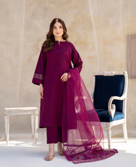 SARAH -3PC SMH Premium Lawn Collection