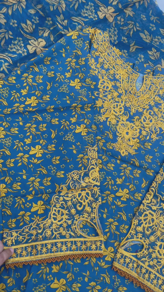 SHAISTA 3PC LAWN COLLECTION