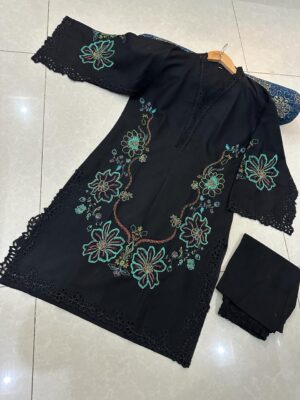 Chikan Lawn Embroidered Dress