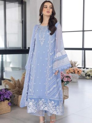 3pc Embroided Chiffon